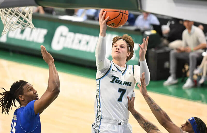 Tulane transfer guard Rowan Brumbaugh.