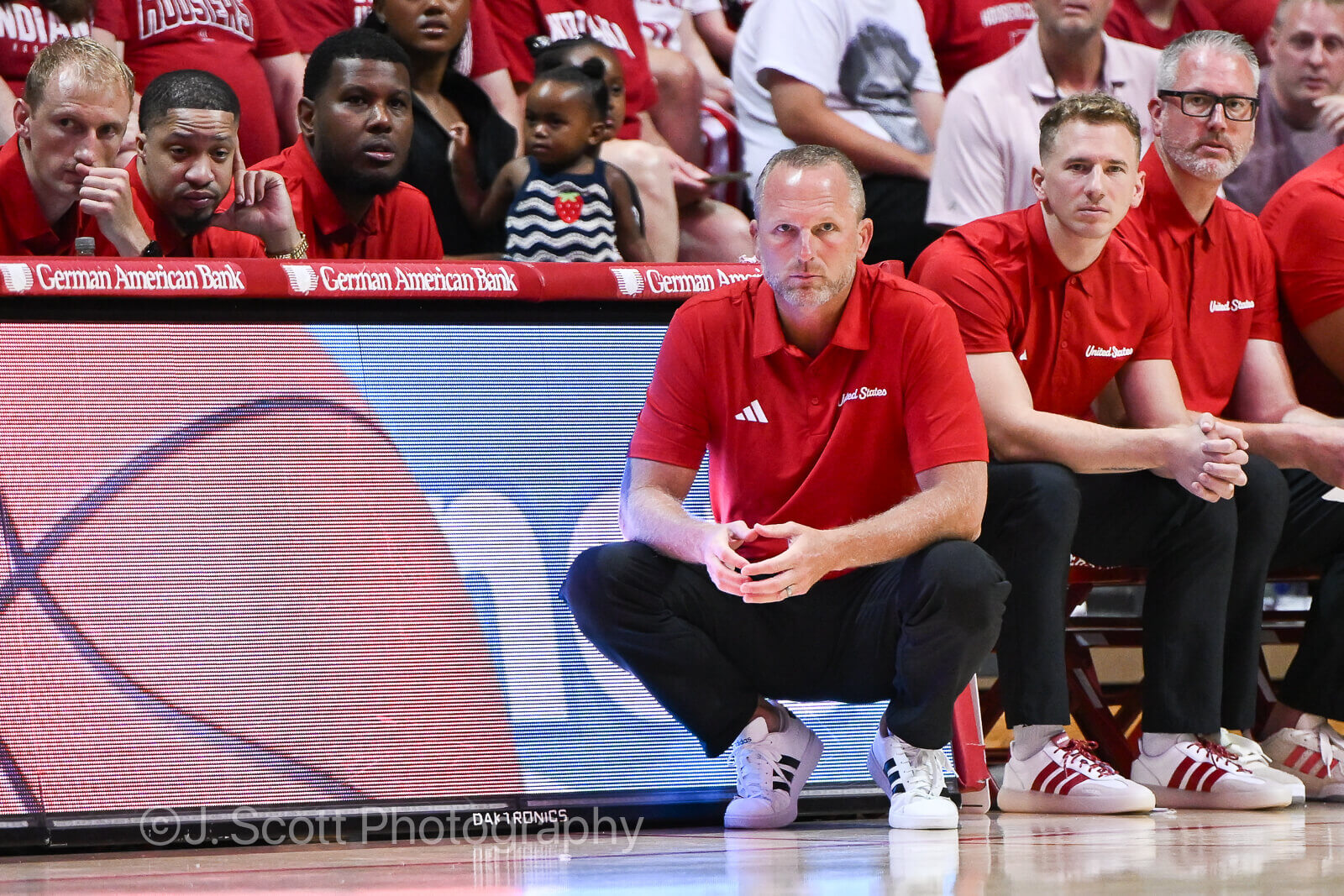 Photos from IU's exhibition win at Assembly Hall.