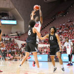 Photos from IU's exhibition win at Assembly Hall.