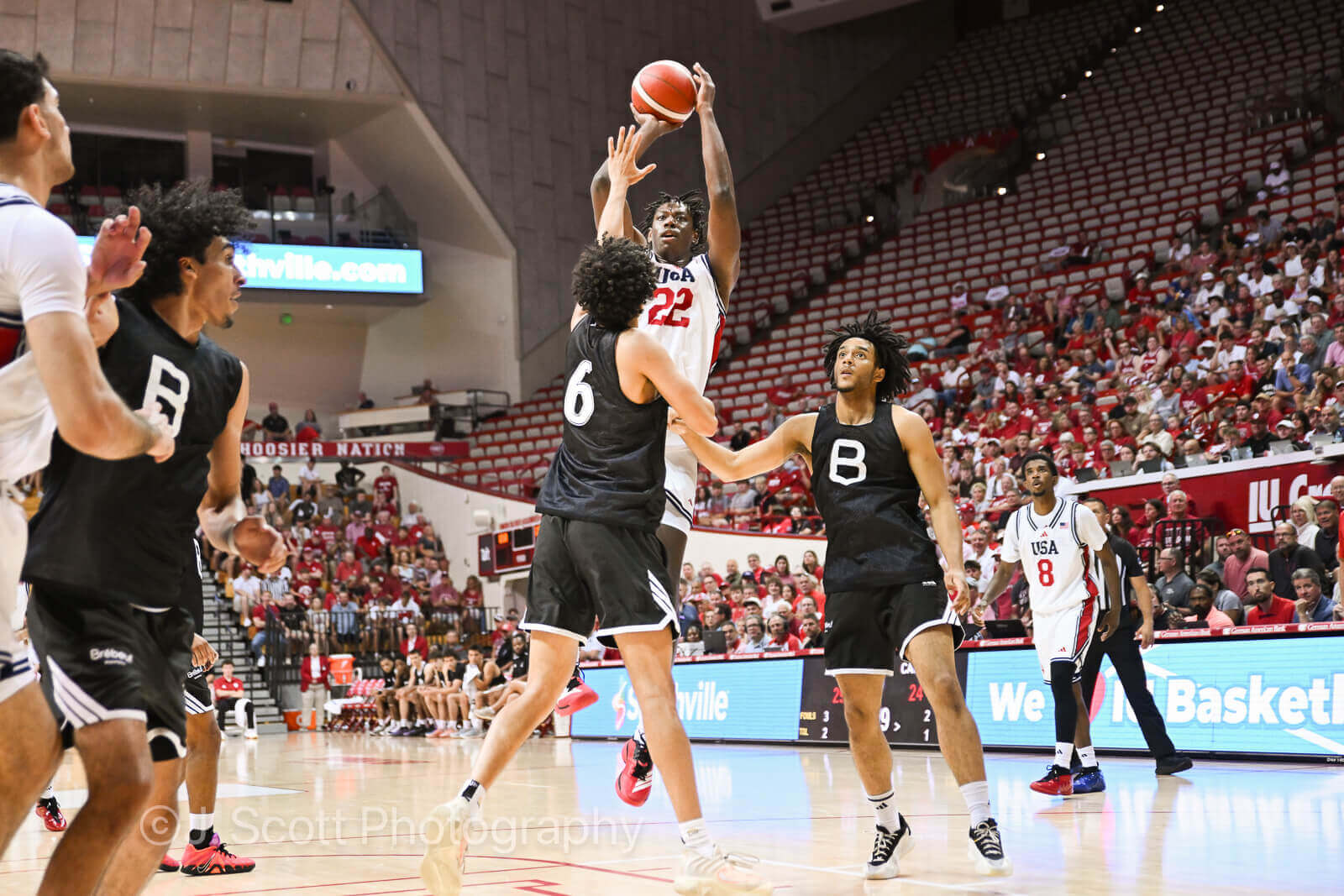 Photos from IU's exhibition win at Assembly Hall.