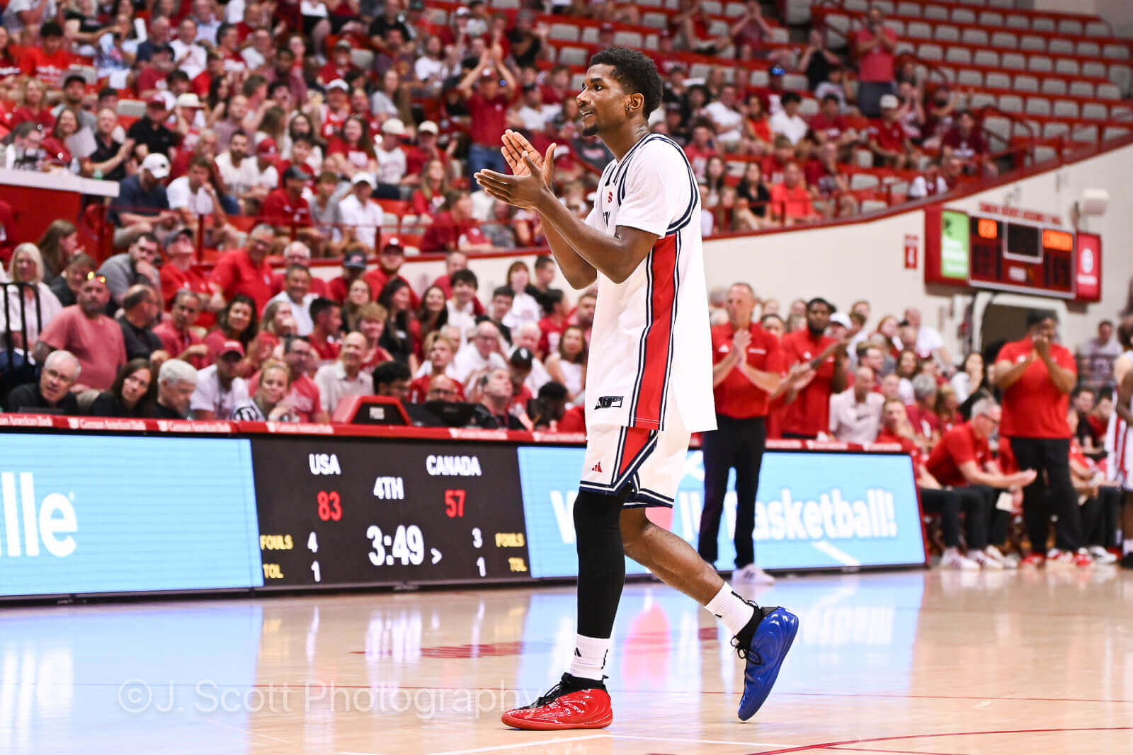Photos from IU's exhibition win at Assembly Hall.
