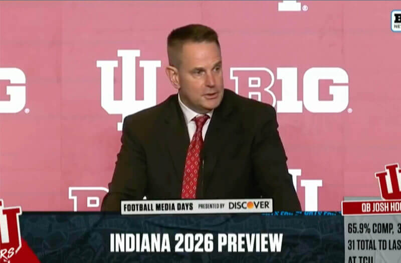 Curt Cignetti at Big Ten media day.