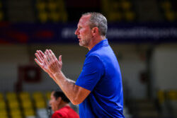 Darian DeVries at the FISU America Games in Lima, Peru.