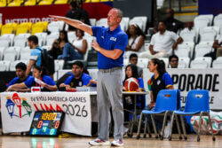 Darian DeVries at the FISU America Games in Lima, Peru.