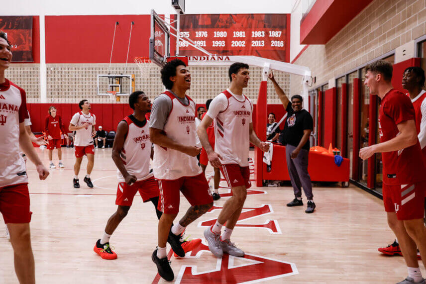 IU basketball practice