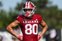 Charlie Becker at IU football practice.