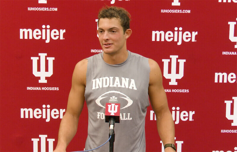 Charlie Becker addresses the media.