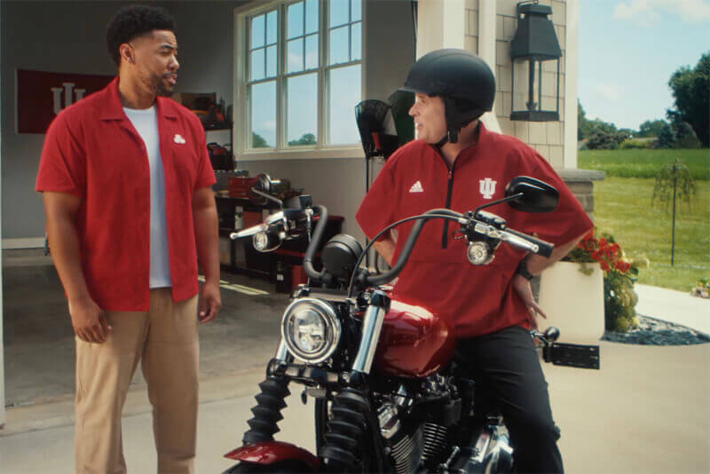 Curt Cignetti stars in a commercial for State Farm Insurance.