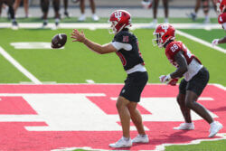 IU football in fall camp in Bloomington.