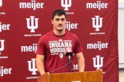 Isaiah Jones addressed the media.
