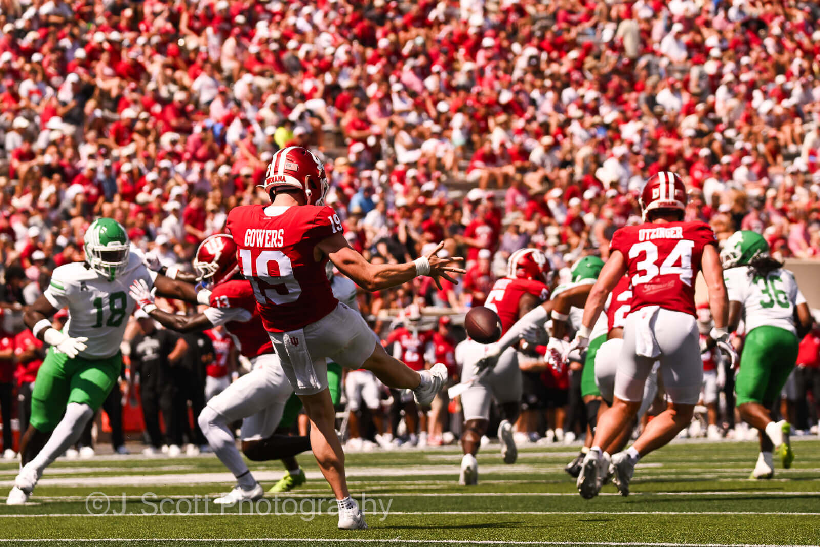 Photos from IU football's 52-16 win against North Texas at Memorial Stadium.