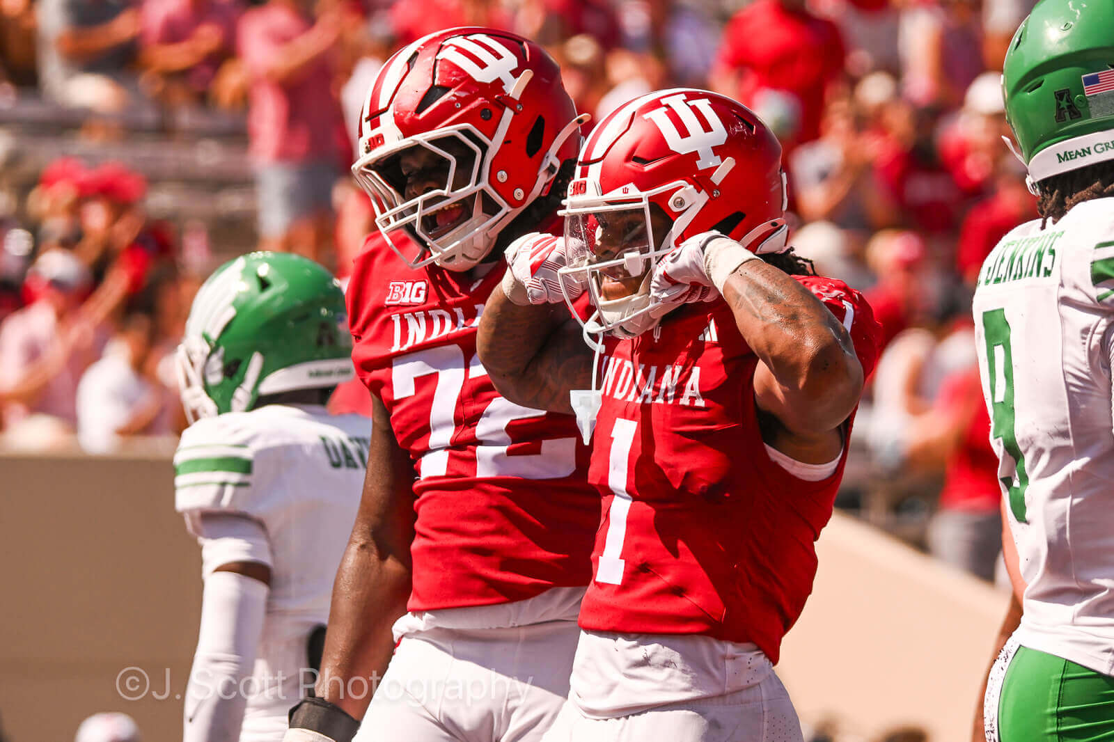 Photos from IU football's 52-16 win against North Texas at Memorial Stadium.