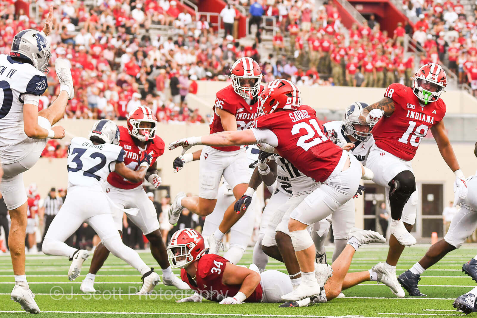 Photos from IU football's 55-0 win against Howard at Memorial Stadium.