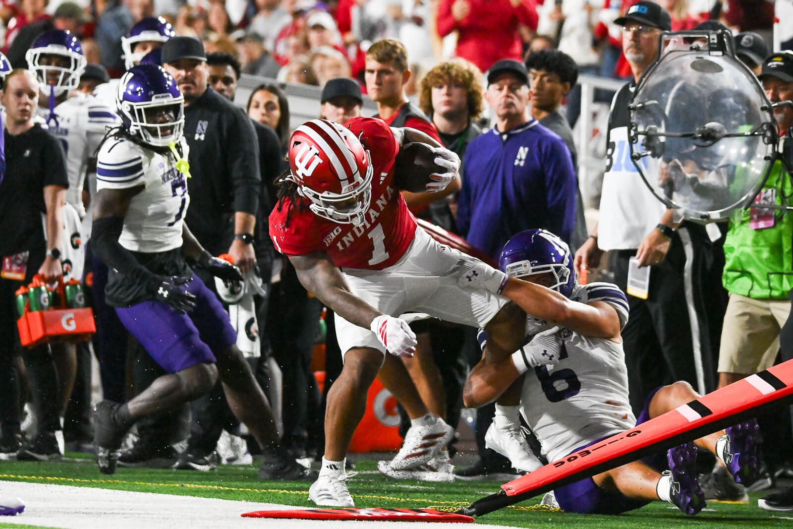 Photos from IU football vs. Northwestern on September 25, 2026 at Memorial Stadium.