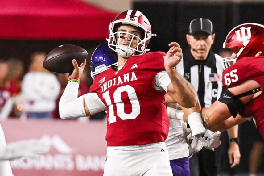 Photos from IU football vs. Northwestern on September 25, 2026 at Memorial Stadium.