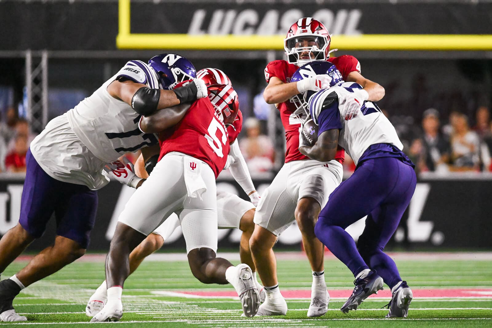 Photos from IU football vs. Northwestern on September 25, 2026 at Memorial Stadium.