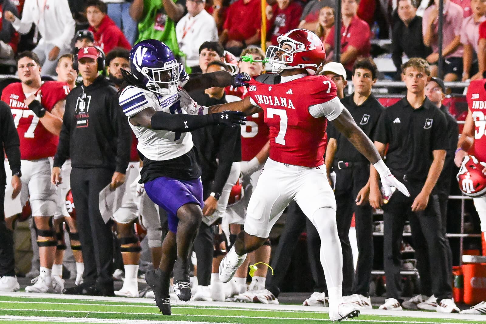 Photos from IU football vs. Northwestern on September 25, 2026 at Memorial Stadium.