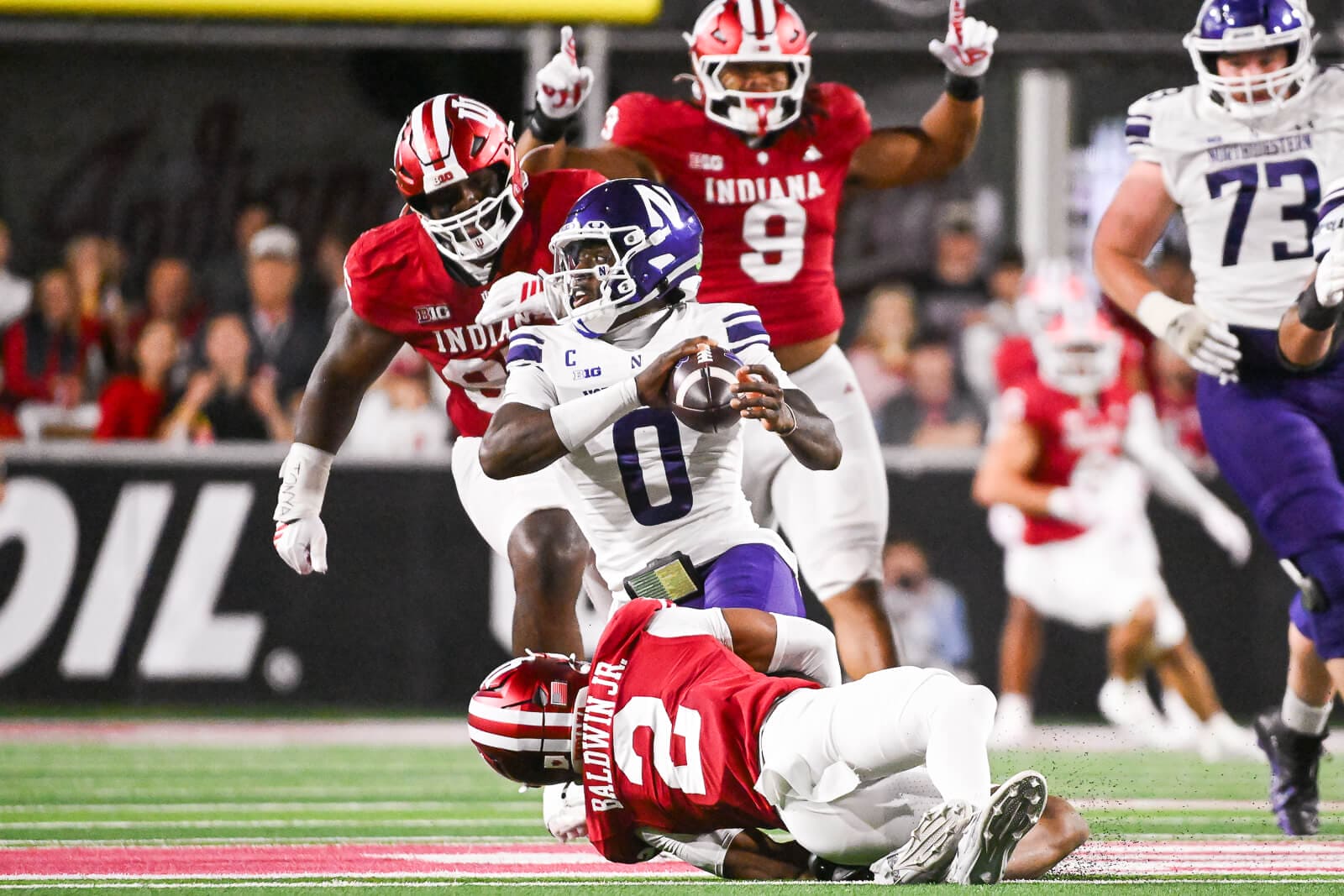 Photos from IU football vs. Northwestern on September 25, 2026 at Memorial Stadium.