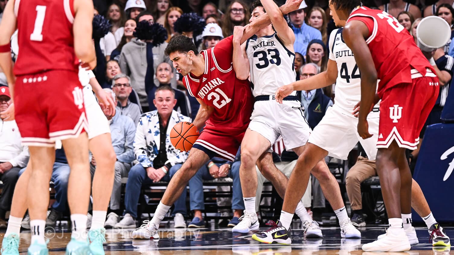 Photos from IU basketball's 96-68 exhibition win at Butler.