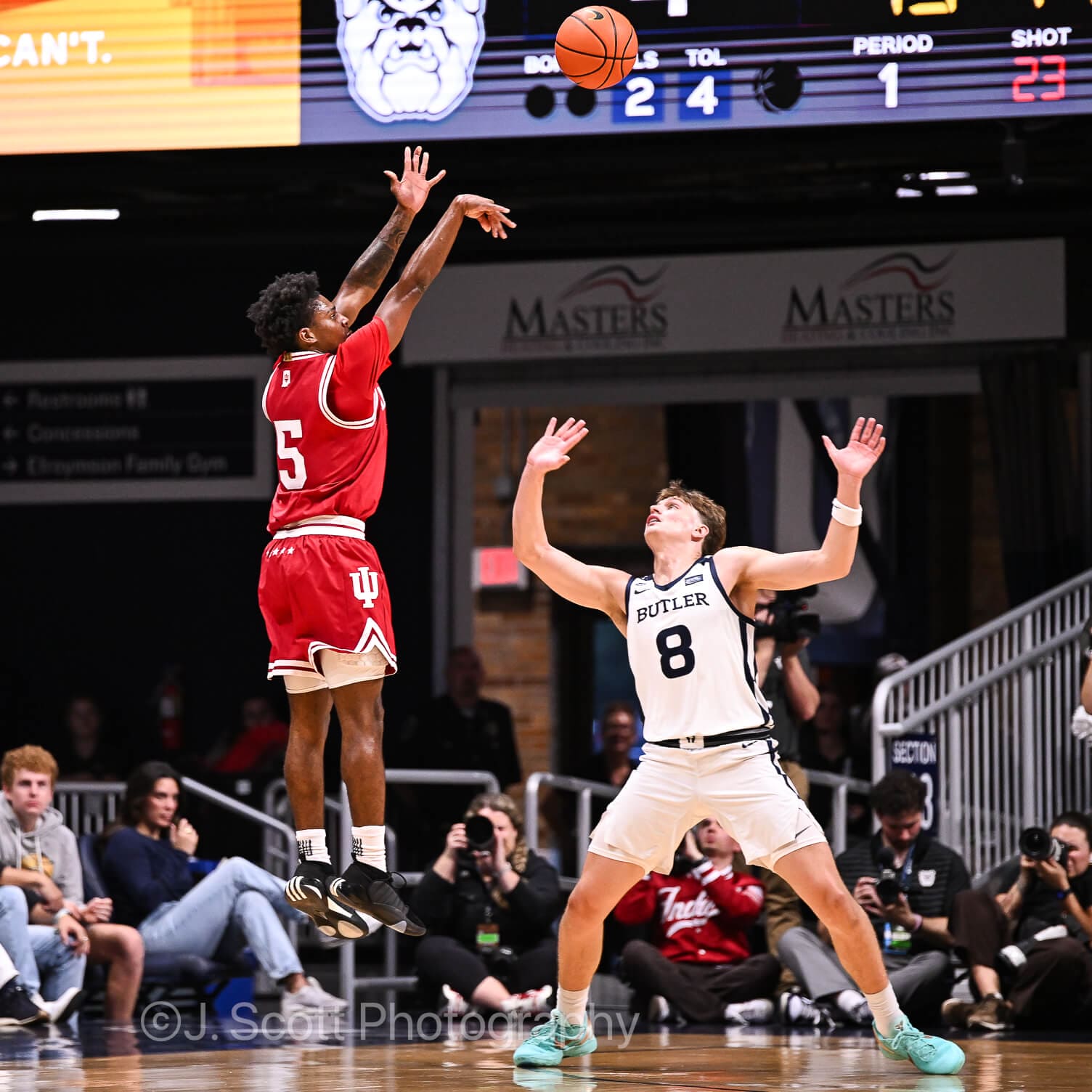 Photos from IU basketball's 96-68 exhibition win at Butler.
