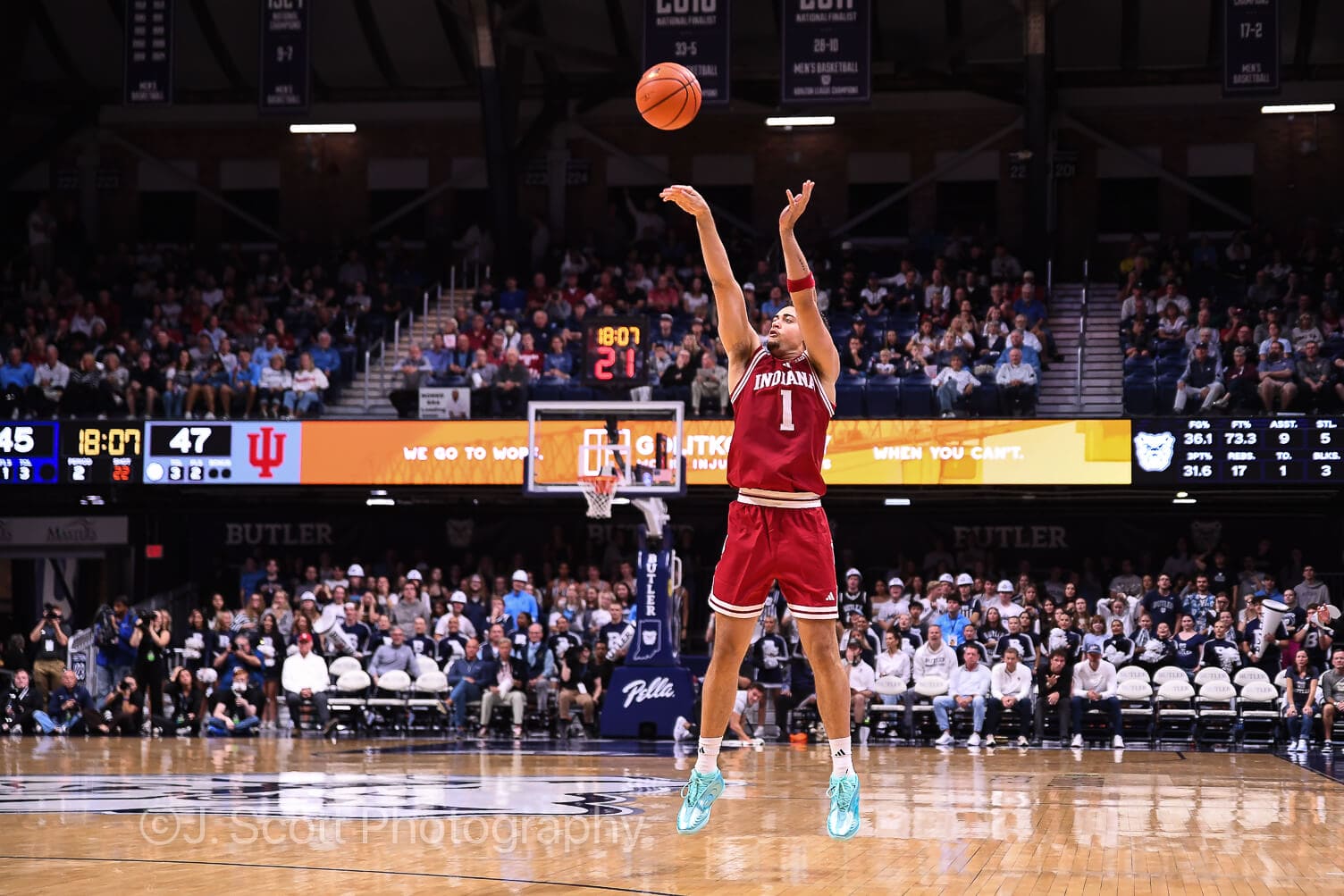 Photos from IU basketball's 96-68 exhibition win at Butler.