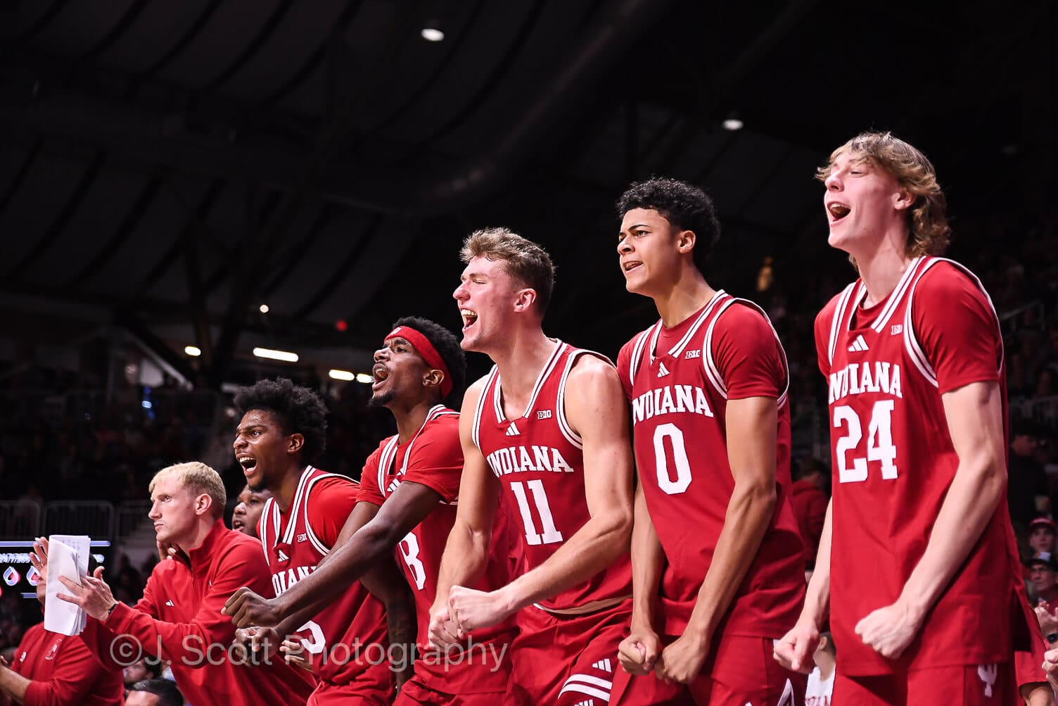 Photos from IU basketball's 96-68 exhibition win at Butler.