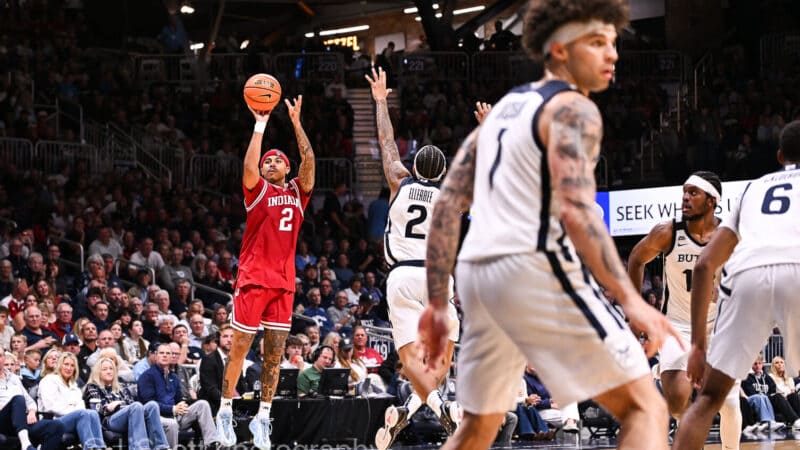 Photos from IU basketball's 96-68 exhibition win at Butler.