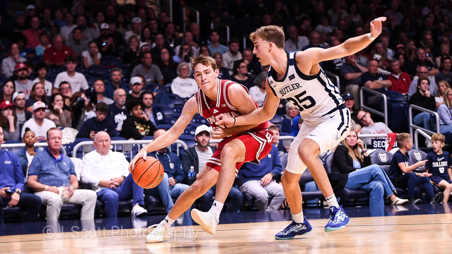 Photos from IU basketball's 96-68 exhibition win at Butler.