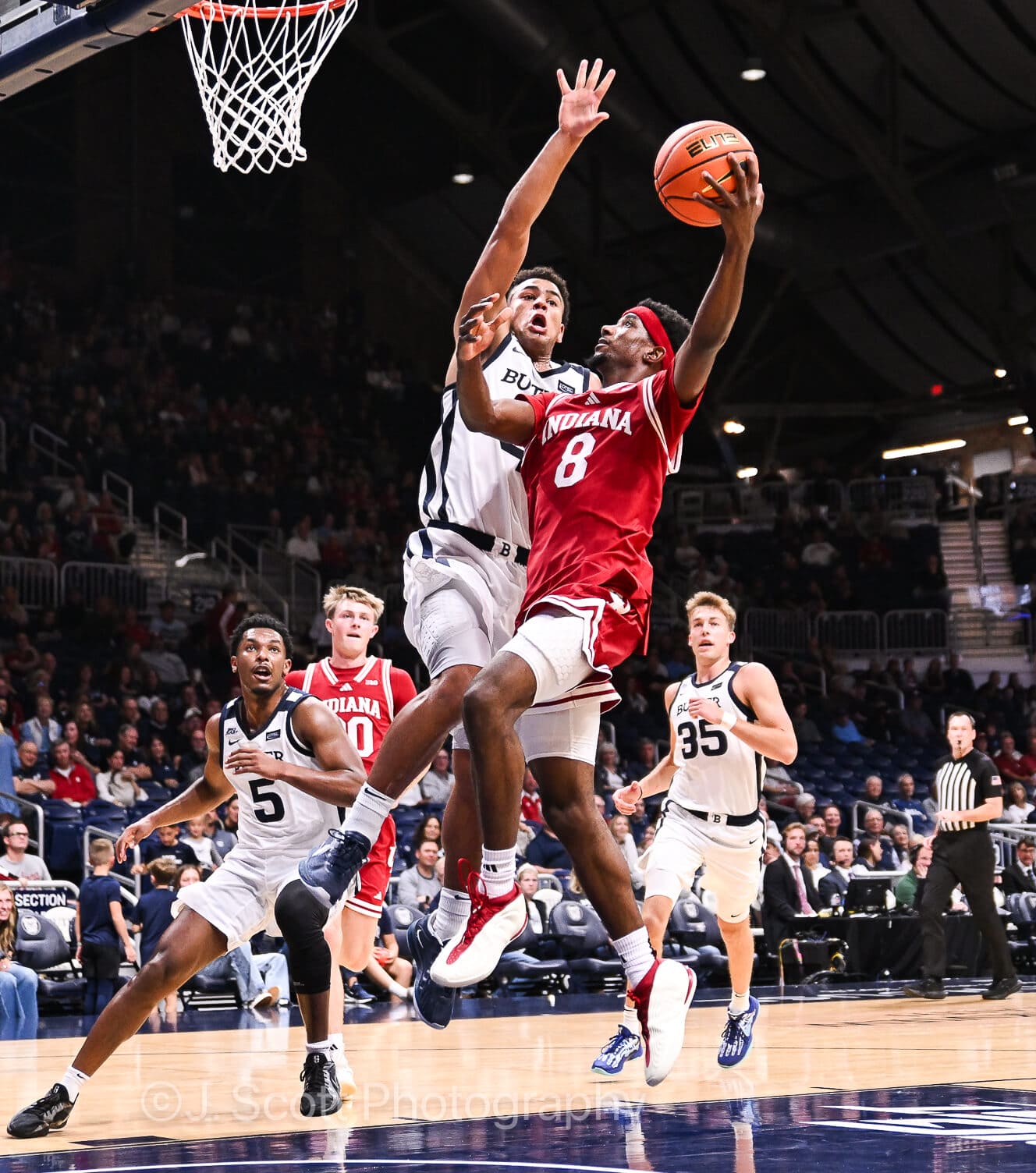Photos from IU basketball's 96-68 exhibition win at Butler.