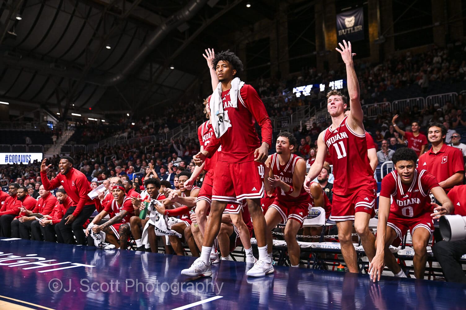 Photos from IU basketball's 96-68 exhibition win at Butler.