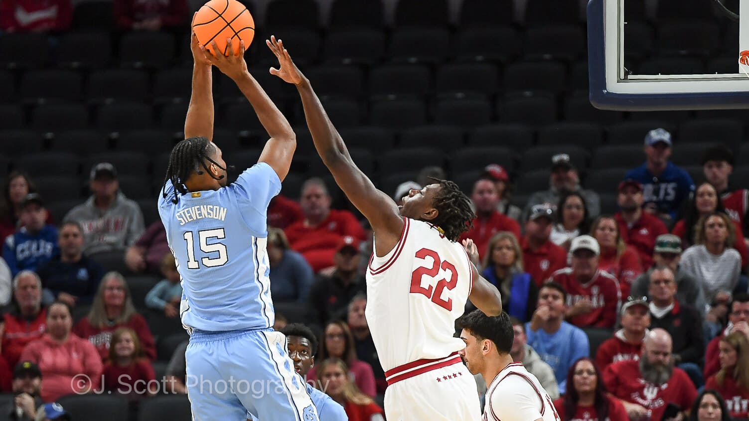 Photos from IU basketball's 76-58 exhibition win against North Carolina at Gainbridge Fieldhouse.