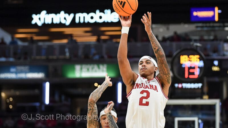 Photos from IU basketball's 76-58 exhibition win against North Carolina at Gainbridge Fieldhouse.