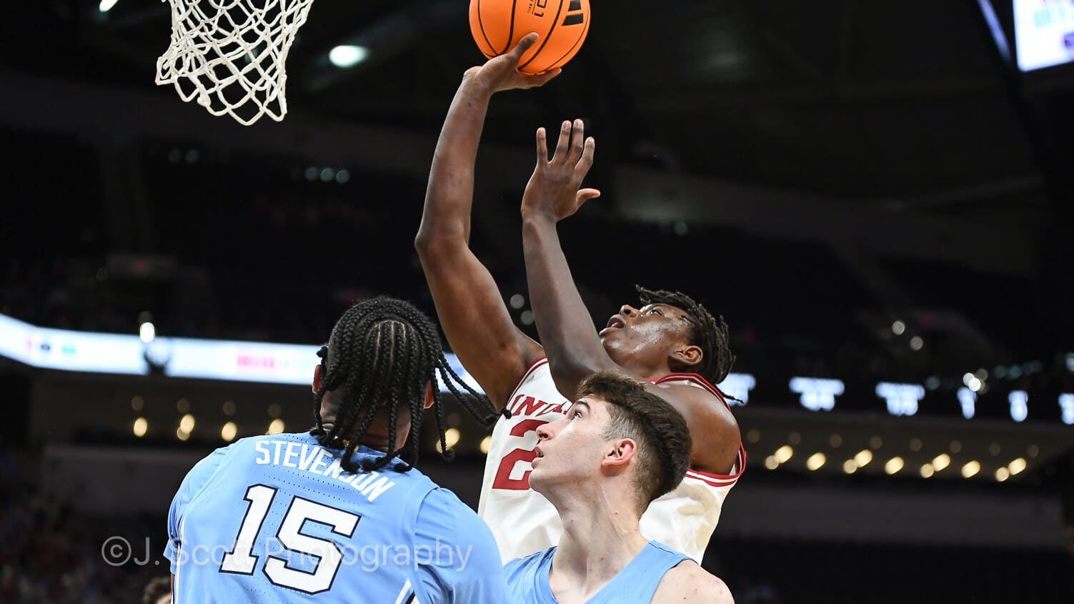 Photos from IU basketball's 76-58 exhibition win against North Carolina at Gainbridge Fieldhouse.