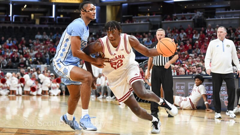 Photos from IU basketball's 76-58 exhibition win against North Carolina at Gainbridge Fieldhouse.