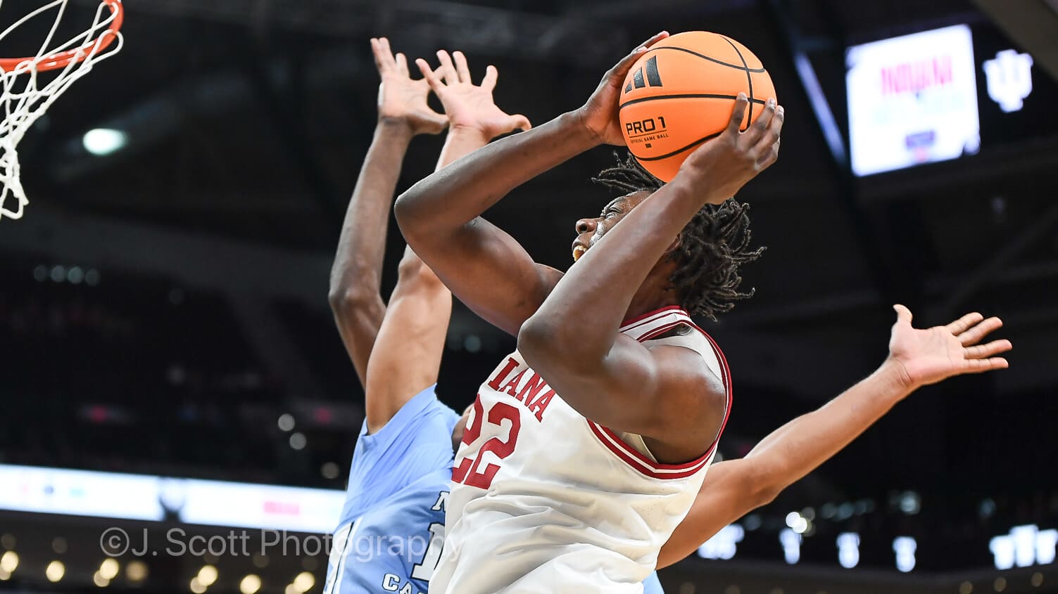 Photos from IU basketball's 76-58 exhibition win against North Carolina at Gainbridge Fieldhouse.
