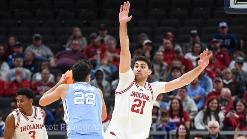 Photos from IU basketball's 76-58 exhibition win against North Carolina at Gainbridge Fieldhouse.