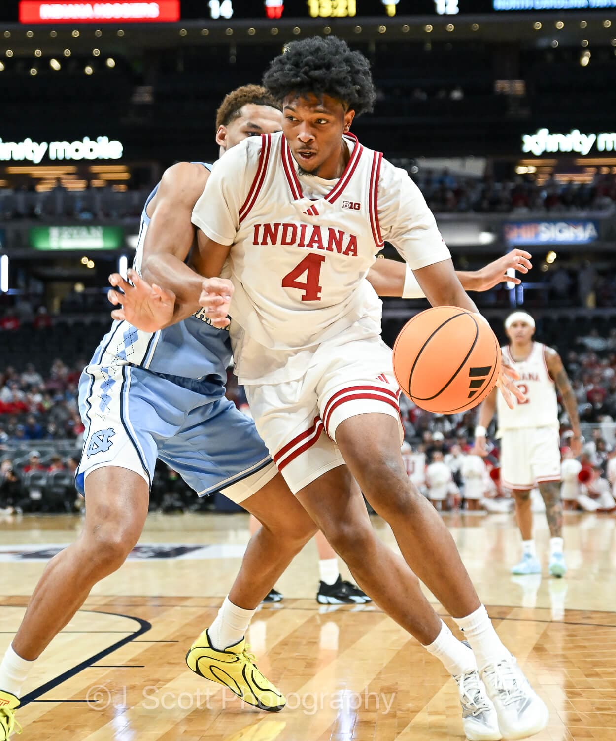 Photos from IU basketball's 76-58 exhibition win against North Carolina at Gainbridge Fieldhouse.