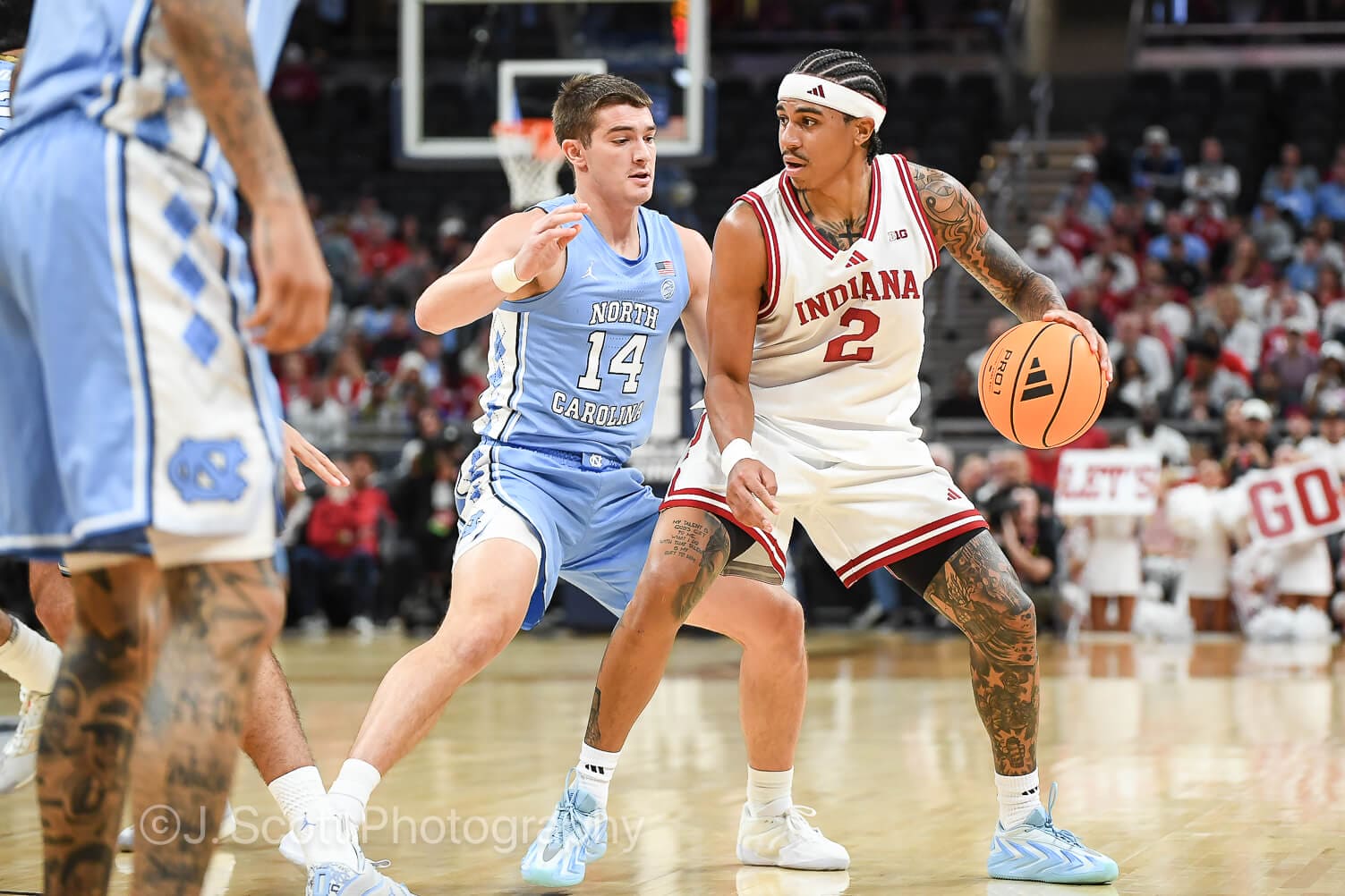 Photos from IU basketball's 76-58 exhibition win against North Carolina at Gainbridge Fieldhouse.