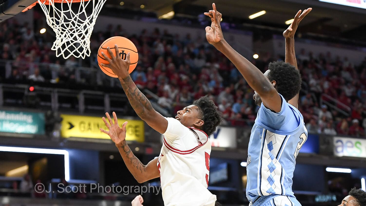 Photos from IU basketball's 76-58 exhibition win against North Carolina at Gainbridge Fieldhouse.