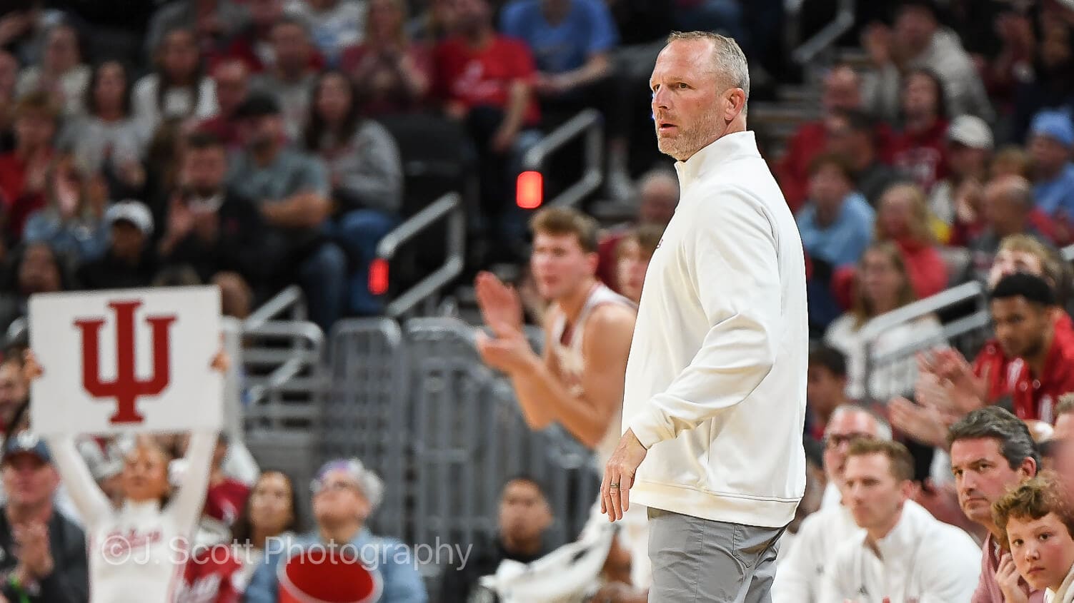Photos from IU basketball's 76-58 exhibition win against North Carolina at Gainbridge Fieldhouse.