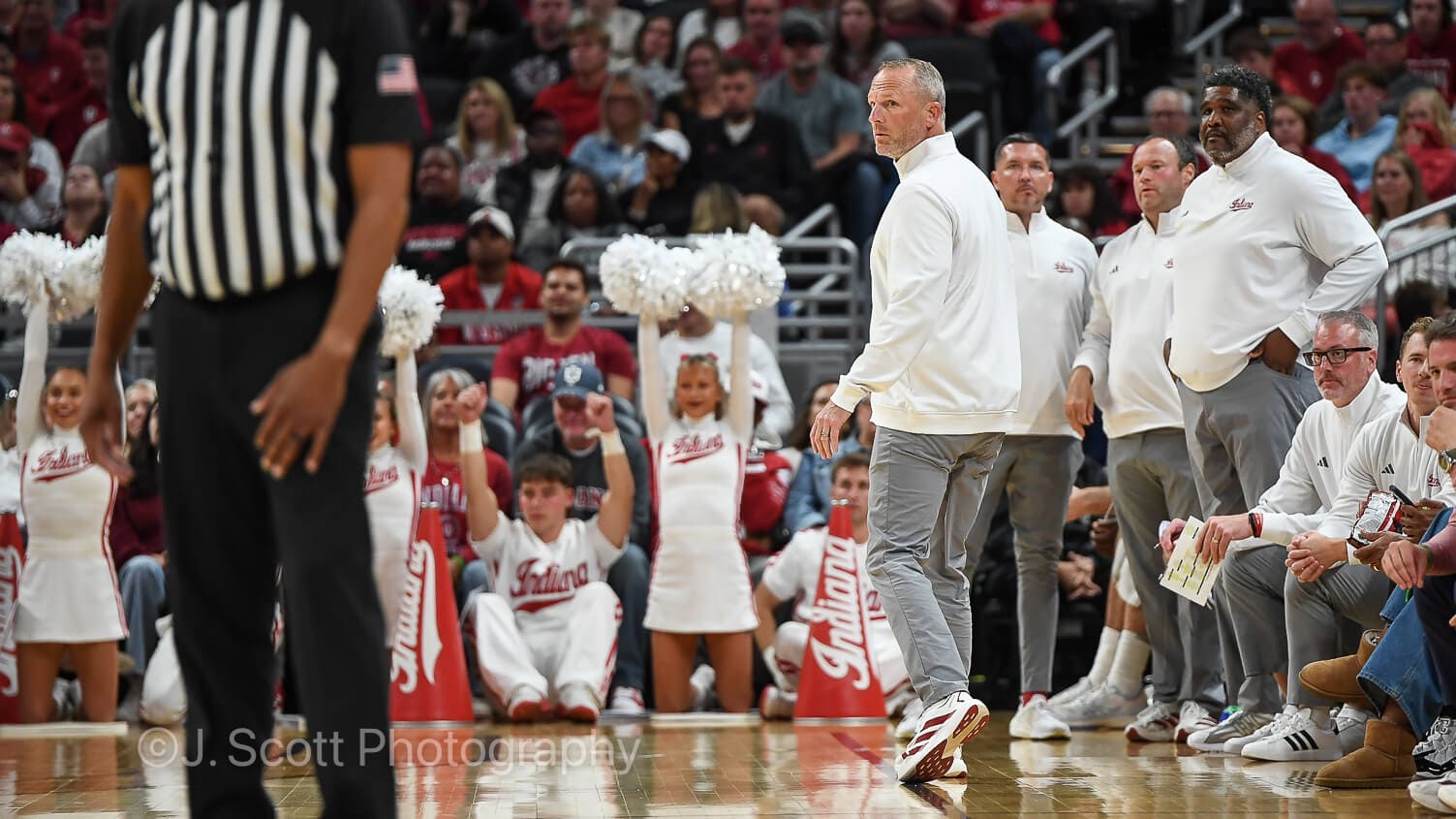 Photos from IU basketball's 76-58 exhibition win against North Carolina at Gainbridge Fieldhouse.