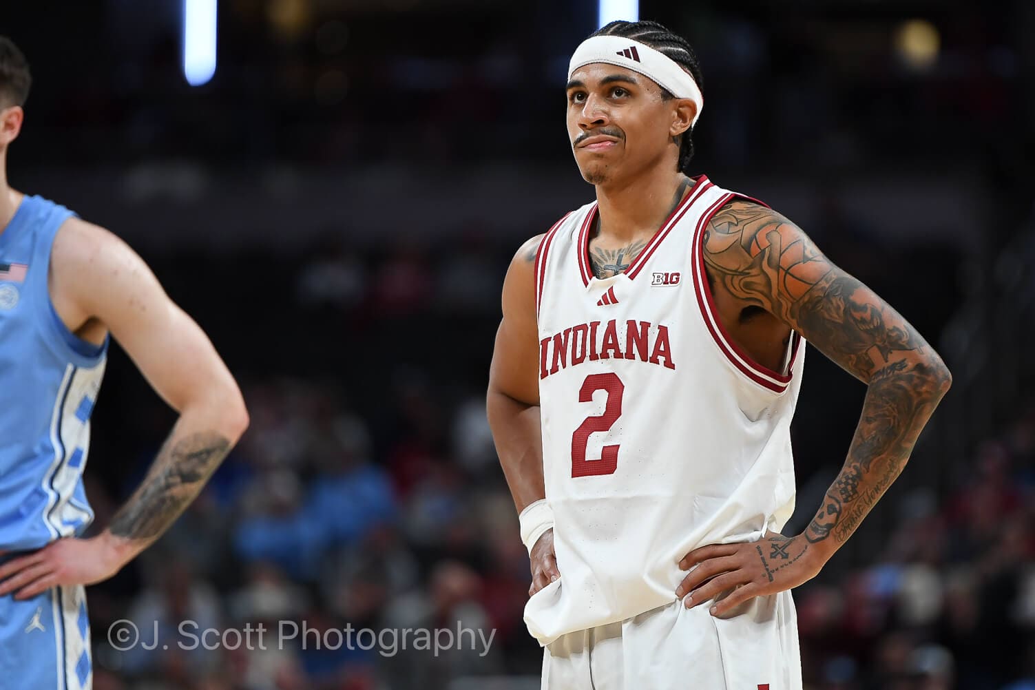 Photos from IU basketball's 76-58 exhibition win against North Carolina at Gainbridge Fieldhouse.