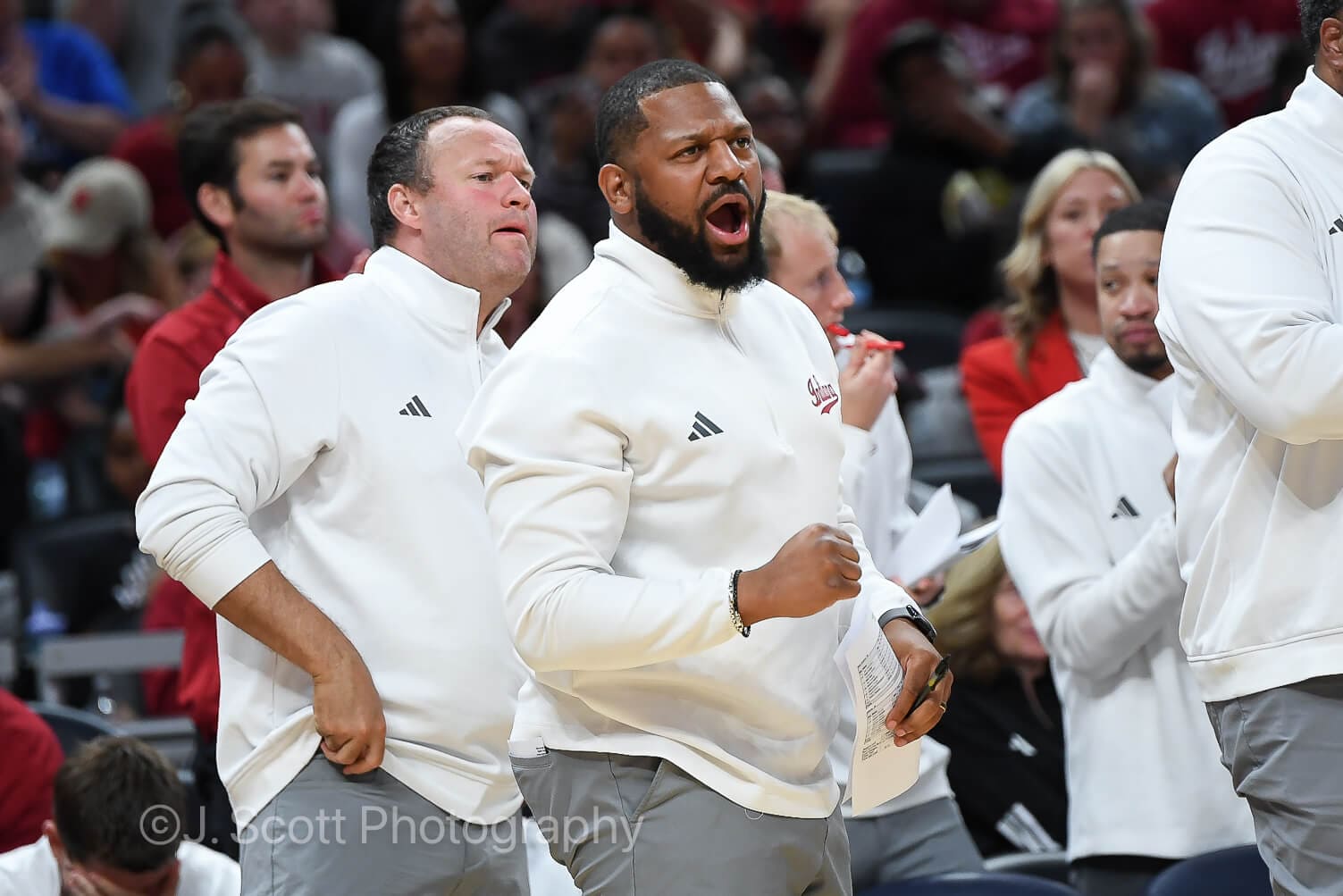 Photos from IU basketball's 76-58 exhibition win against North Carolina at Gainbridge Fieldhouse.