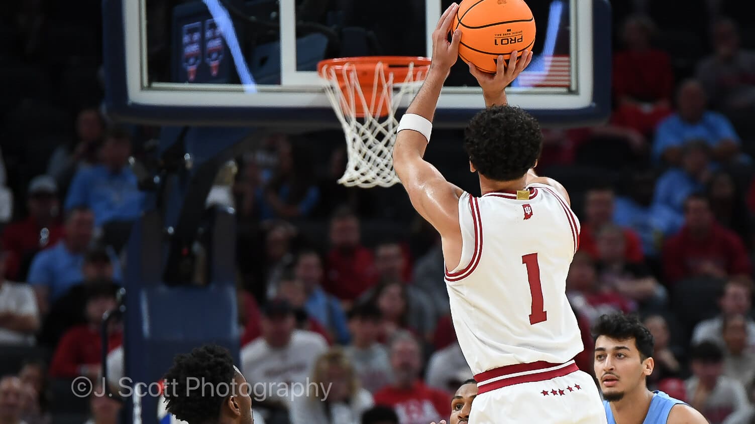 Photos from IU basketball's 76-58 exhibition win against North Carolina at Gainbridge Fieldhouse.