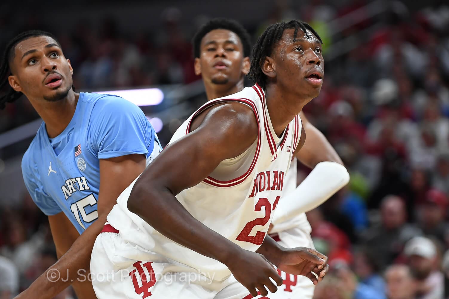 Photos from IU basketball's 76-58 exhibition win against North Carolina at Gainbridge Fieldhouse.