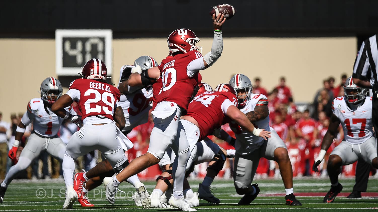Photos from IU football's 19-15 loss to Ohio State at Memorial Stadium.