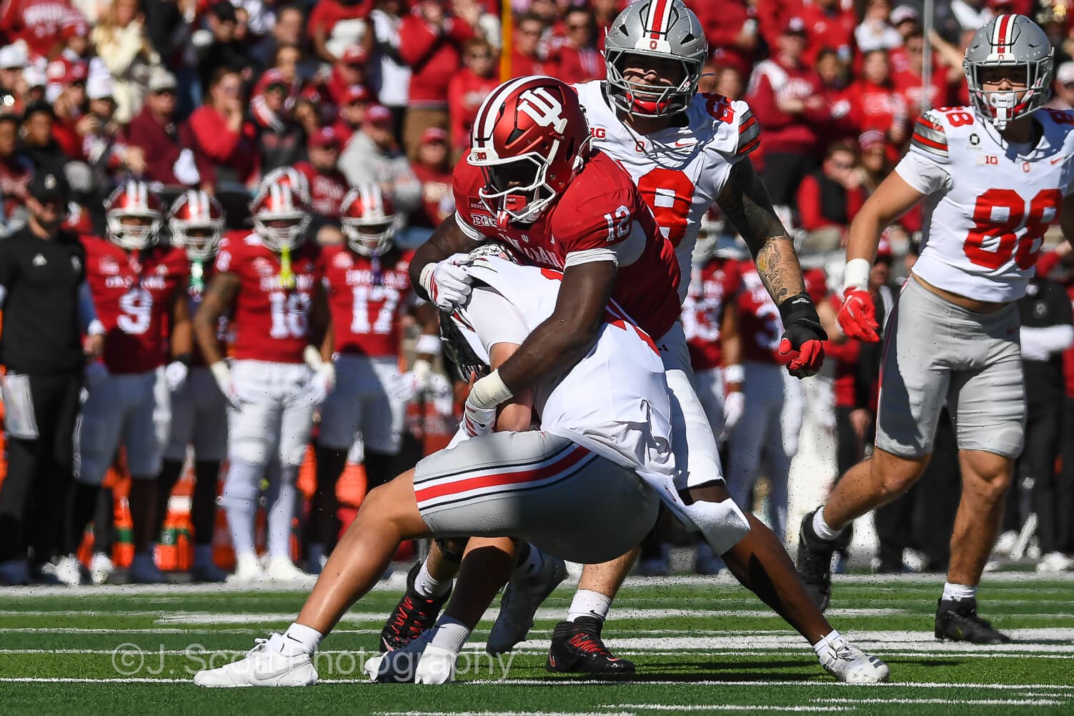 Photos from IU football's 19-15 loss to Ohio State at Memorial Stadium.
