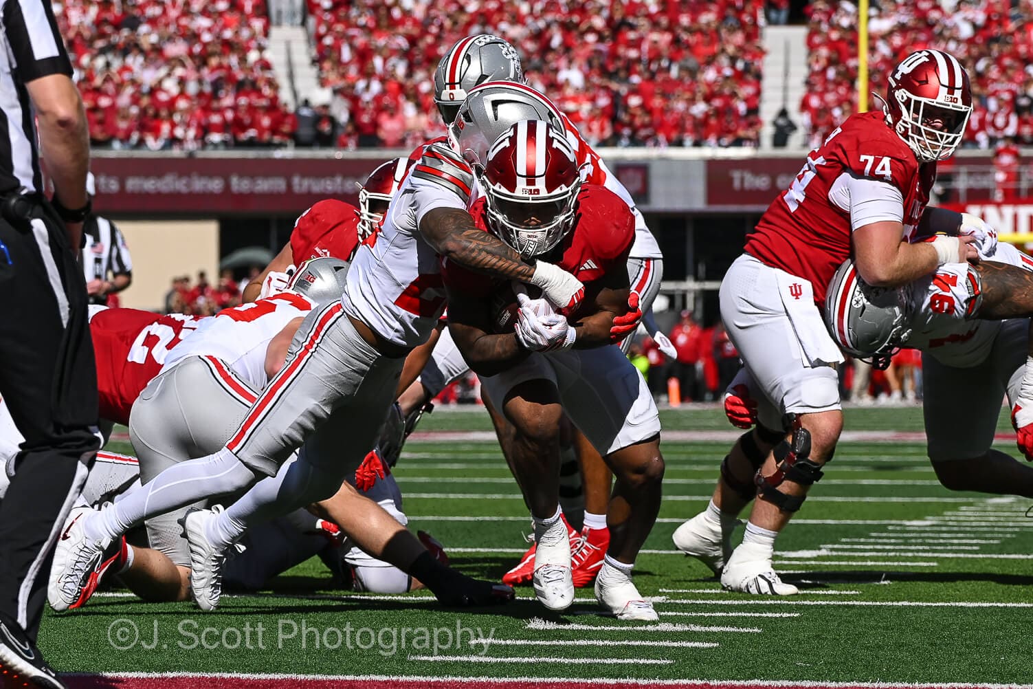 Photos from IU football's 19-15 loss to Ohio State at Memorial Stadium.