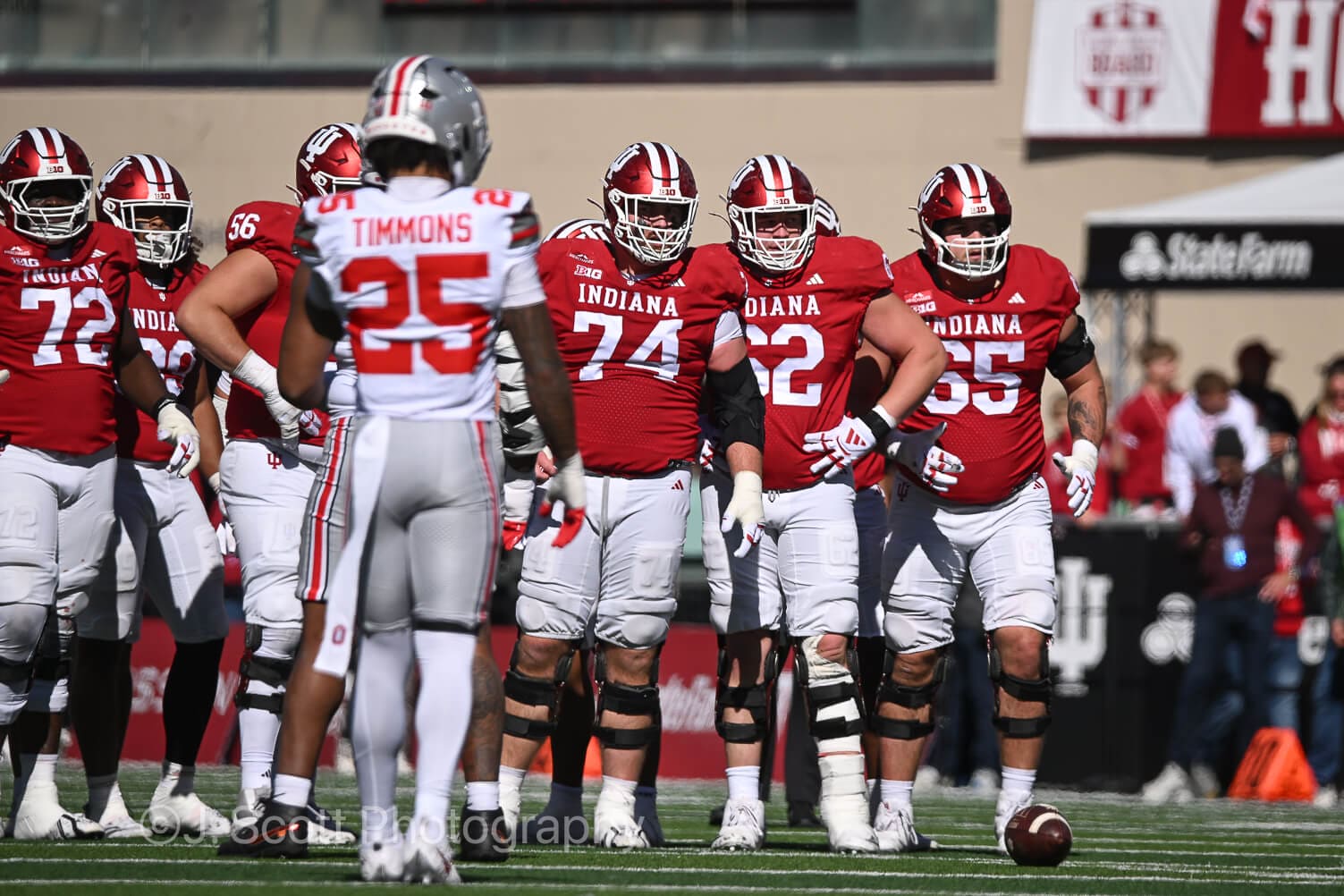 Photos from IU football's 19-15 loss to Ohio State at Memorial Stadium.