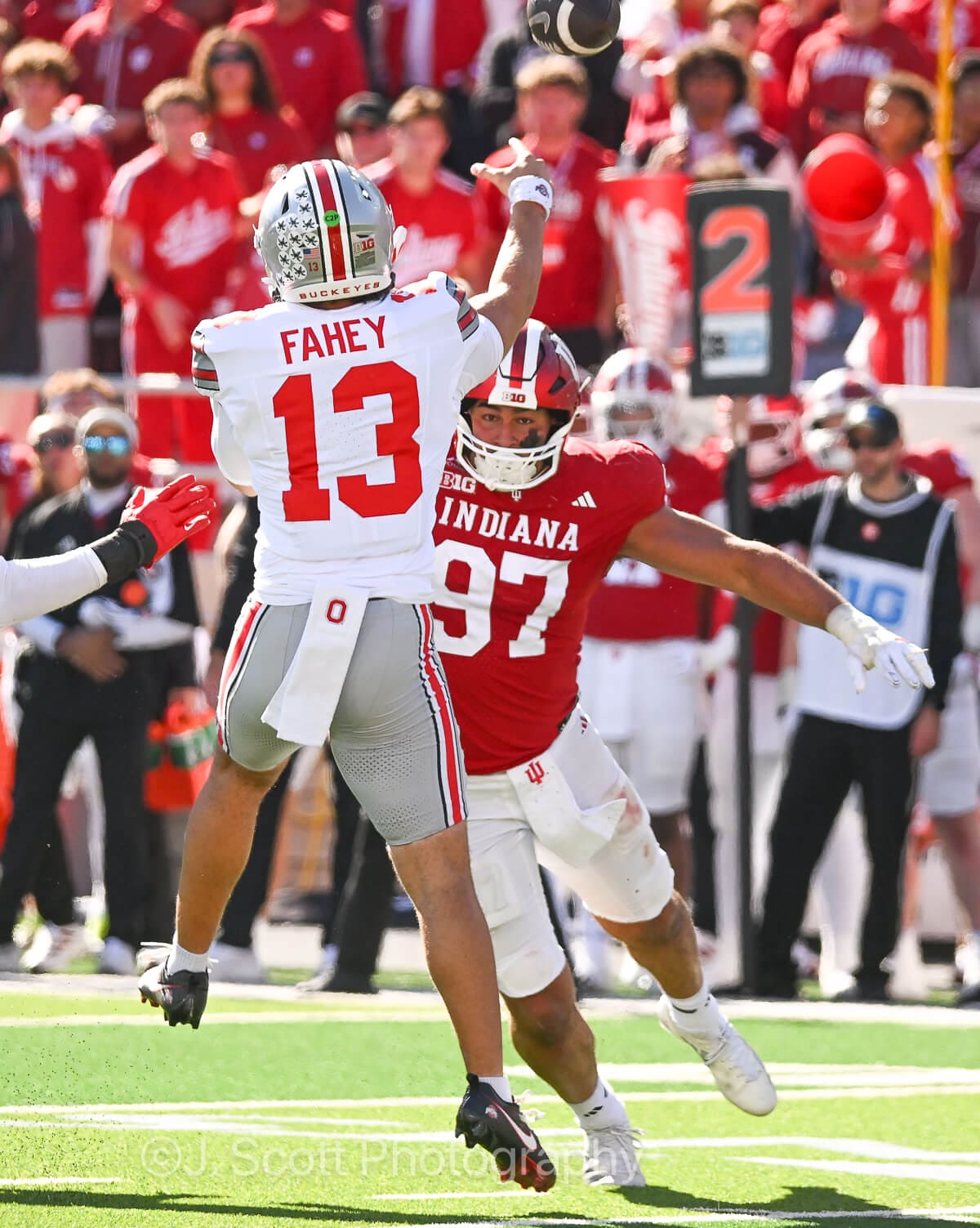 Photos from IU football's 19-15 loss to Ohio State at Memorial Stadium.